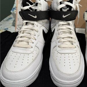 Nike Black and White High-Top Sneakers
